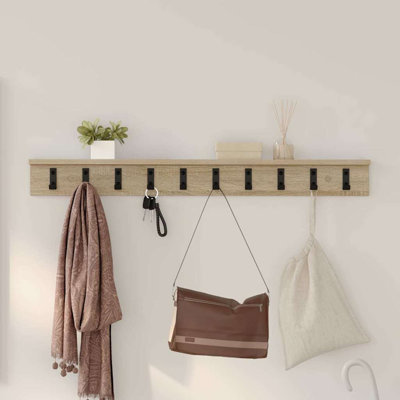 Wall-Mounted Coat Rack 100 X 10.5 X 10.5 Cm