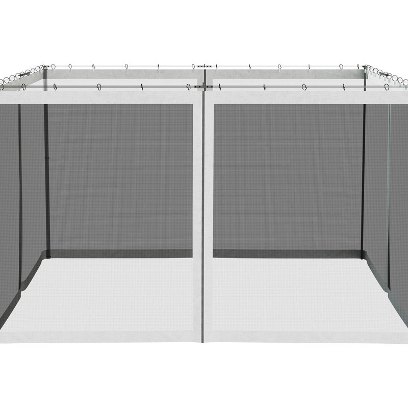 Remplacement de la moustiquaire 10 po x 12 po, blanc - pour garder les ailes à l'écart et l'extérieur propre, écran d'installation simple de 12 pi, entrée propre, installation