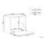 Wall Mounted Washbasin Cabinet SUZANO 44 cm
