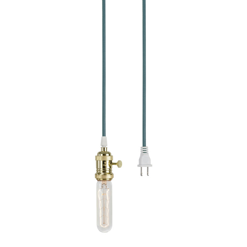 Luminaire suspendu 1 lumière à 1 lumière, Bleu marine