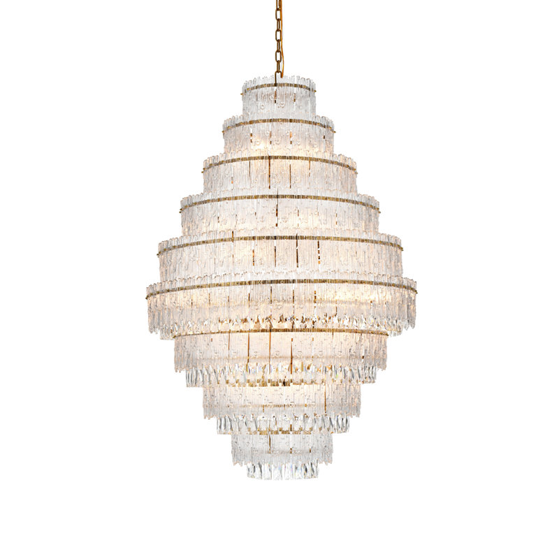 Lustre 36 pouces Emilia, Or satiné