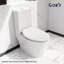 Siège de toilette électrique allongé COSY avec télécommande, siège chauffant, séchoir à air chaud, contrôle de la température et de la pression de l'eau, veilleuse