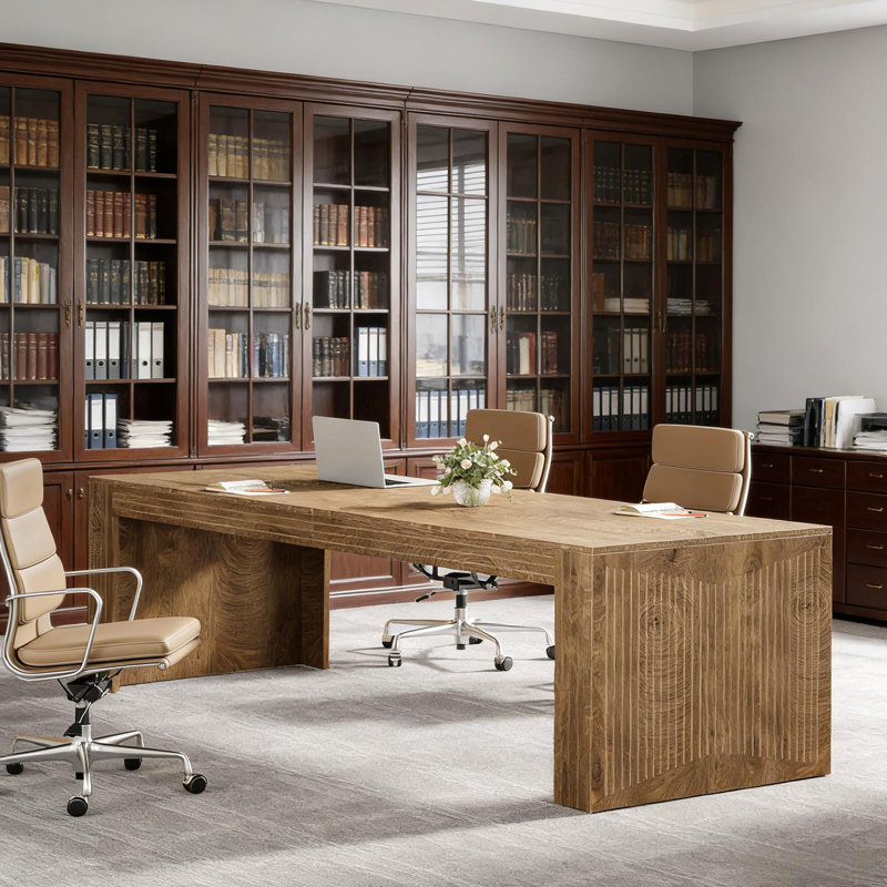 Executive Desk,Office Desk,Functional Computer Desk, Natural