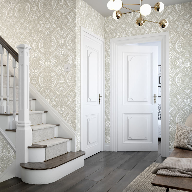 10m x 50cm Matte Wallpaper Roll, Cream