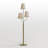 65" Boho Tree Floor Lamp 3-Light Brass Metal Body with Woven Rattan Style Shades Tall Standing Corner Lamp for Living Room Bedroom-78337160