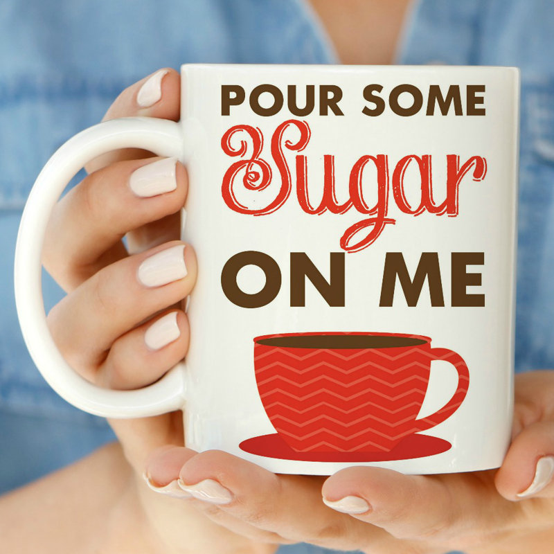 Grande tasse à café pour le sucre