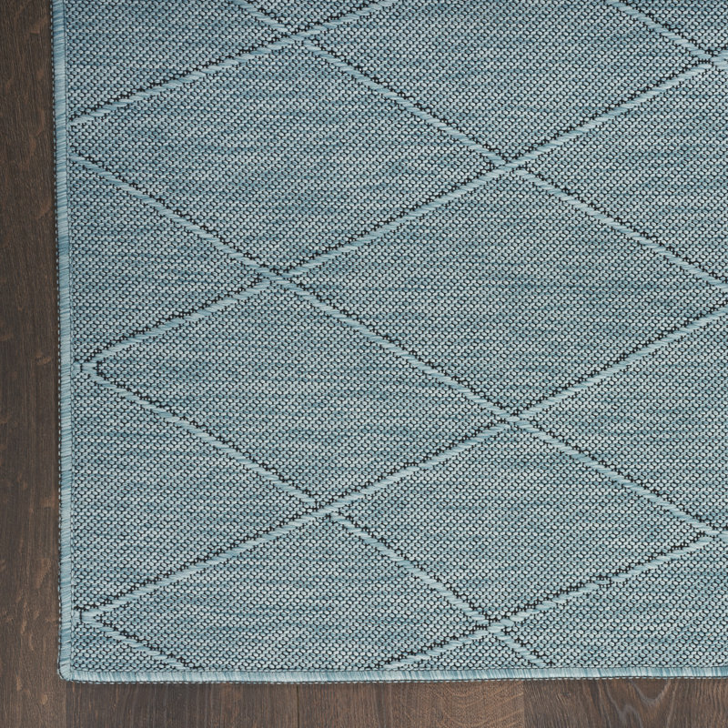 Geana Machine Washable Indoor/Outdoor Area Rug, Rectangle 2'2" x 8'