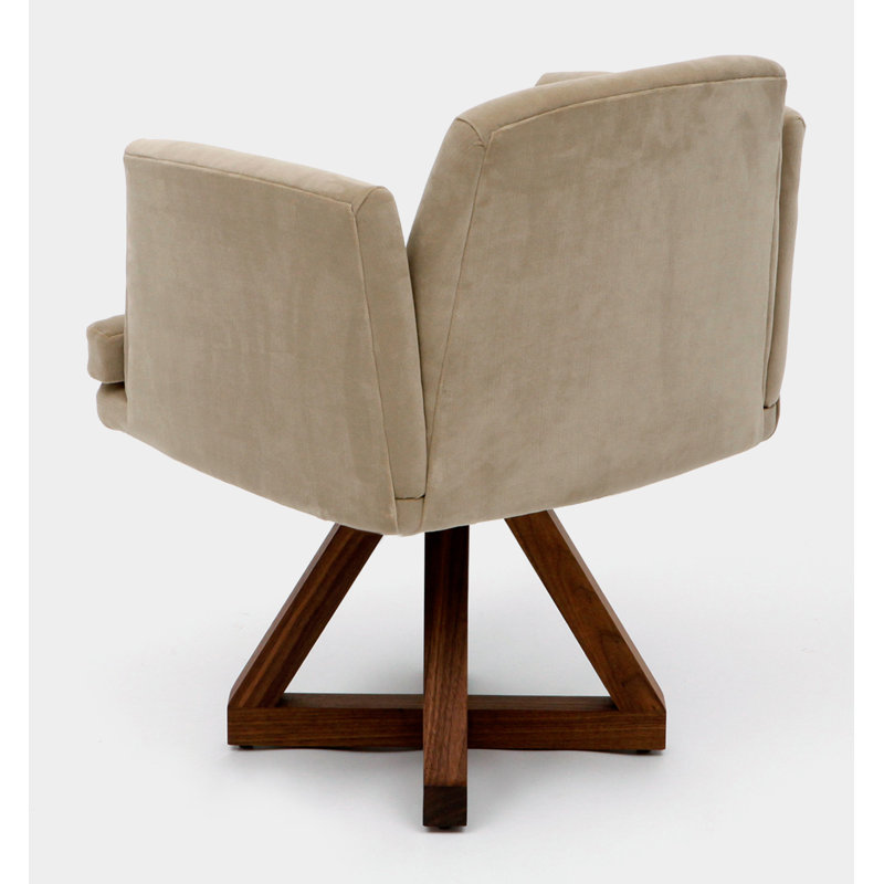 Allison Upholstered Arm Chair, Taupe