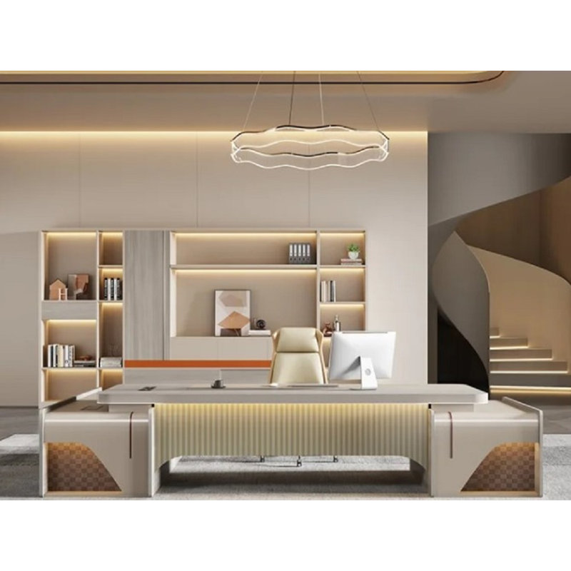 Chinonye Executive Desk, 75cm H x 300cm W x 90cm D