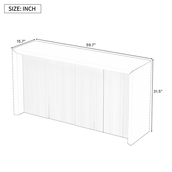 Latitude Run® Attractive Veneer Entryway Table With Wavy Decoration For ...