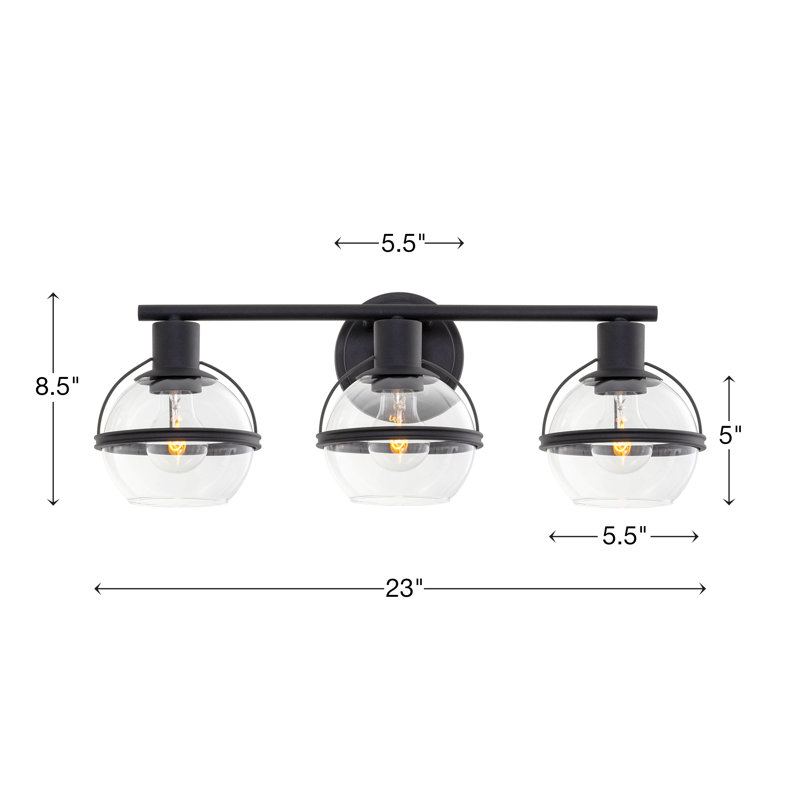 3 - Light Dimmable Vanity Light