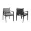 Chaise de patio avec coussin Gerri