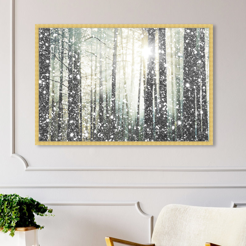 «Magical Forest», reproduction d'impression encadrée, Gold, H 32 po x l 48 po