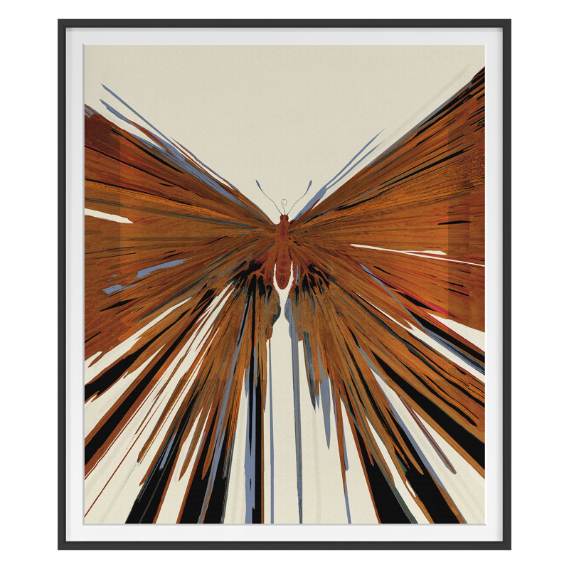 Butterfly Boom 1 Print by Todaro, Katie, Black Single Picture Framed, 48'' H x 41'' W