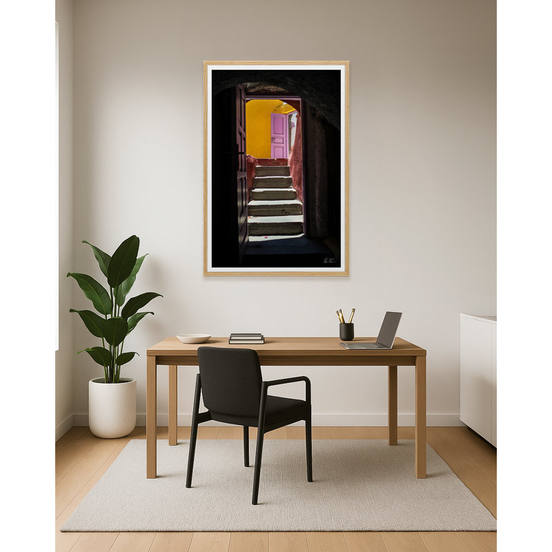 The Doors, 30" H x 20" W x 1.5" D, Artisan Canvas, Oak