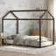 Structure de lit à baldaquin en bois massif pour enfants-130624860-110727210