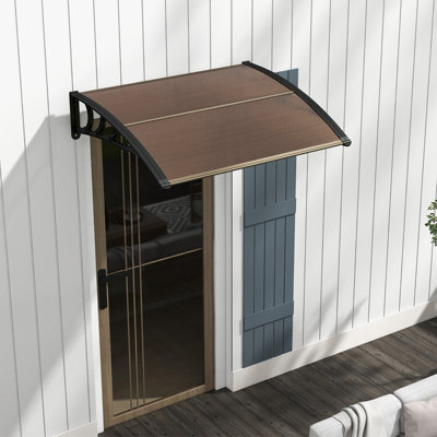 Gymax 48'' W x 11'' D Polycarbonate Cover Retractable