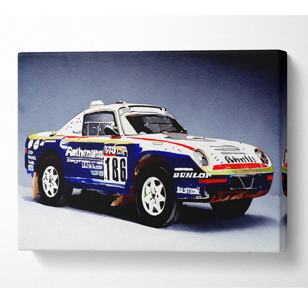 Rallye Dakar Porsche - Kunstdrucke auf Leinwand