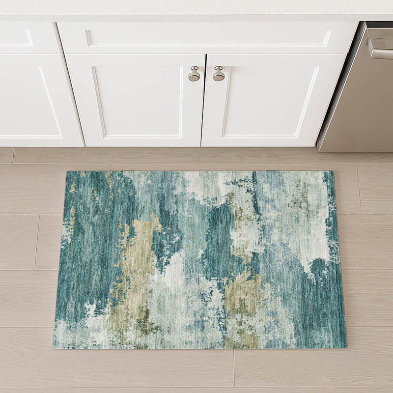 Tapis intérieur / extérieur lavable à la machine Kesler ACN2372, Rectangle 1 pi 8 po x 2 pi 6 po