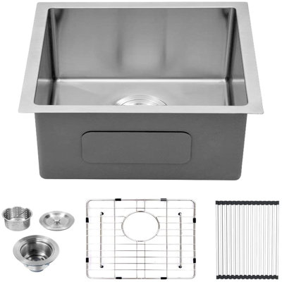 14" L x 18" W Undermount Bar Sink Bar Prep Sink 16 Gauge Stainless Steel Single Bowl Kitchen Sink