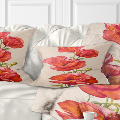 Coussin lombaire en bouquet de décorations