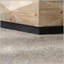 Table basse octogonale avec motif en relief tridimensionnel, centre de table rustique en bois pour le salon et la décoration intérieure