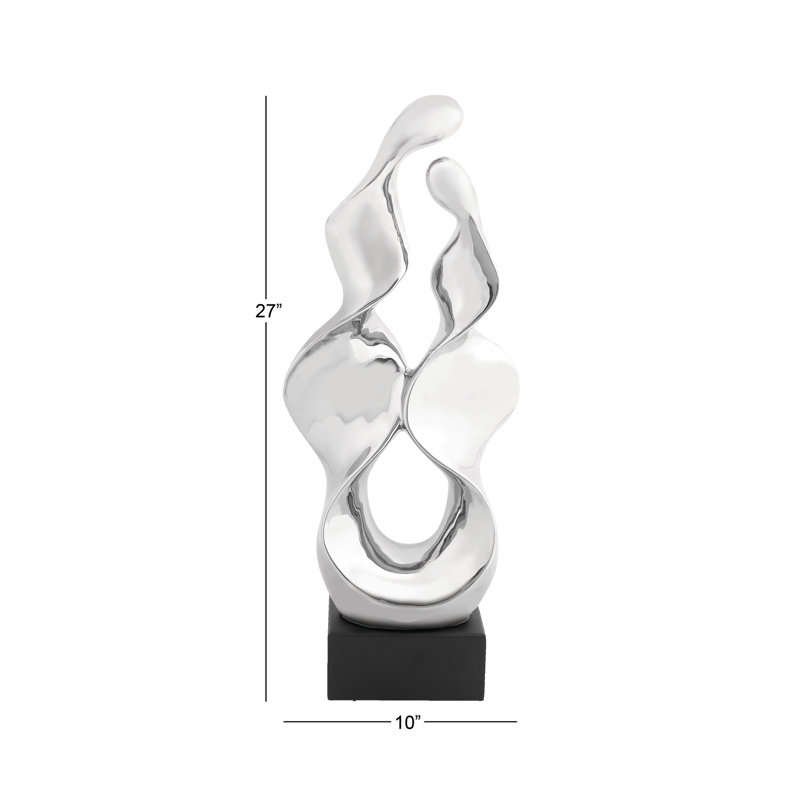 Designer Abstract Twisting Sculpture