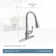 Brantford Pull Down Touchless Single Handle Kitchen Faucet with MotionSense Wave and Power Clean Spray