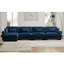 Canapé modulaire en L en forme de L, canapé convertible 4 places modulaire profond pour le salon, coussins de canapé d'angle rembourrés en velours moderne, coussins décoratifs et accoudoirs Blostered-685891745-685891748