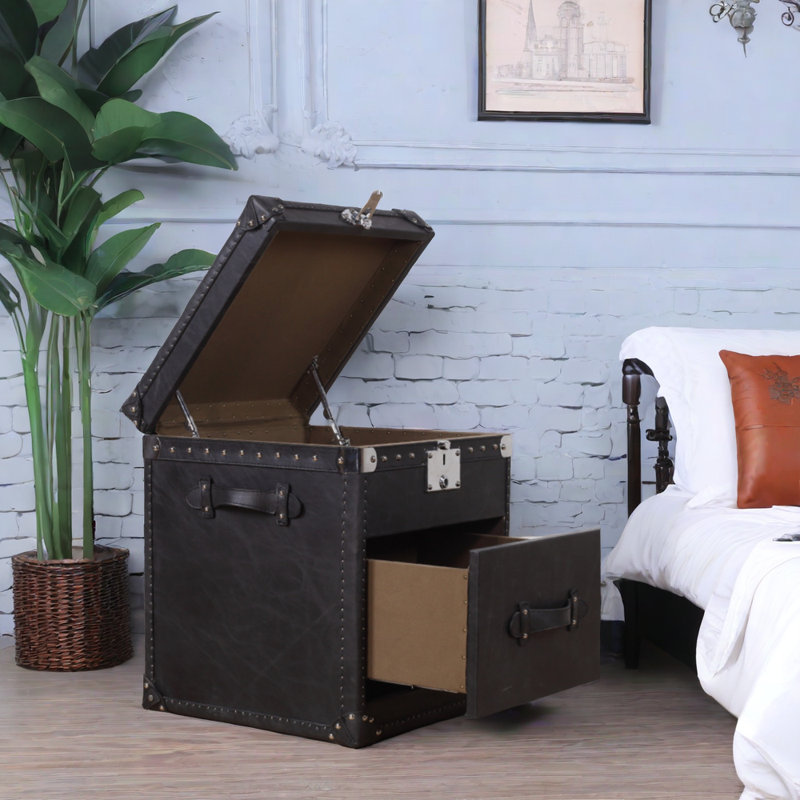 Bodha 15.74'' W Nightstand, Black
