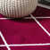 Bertrice Geometric Power Loom Red Area Rug
