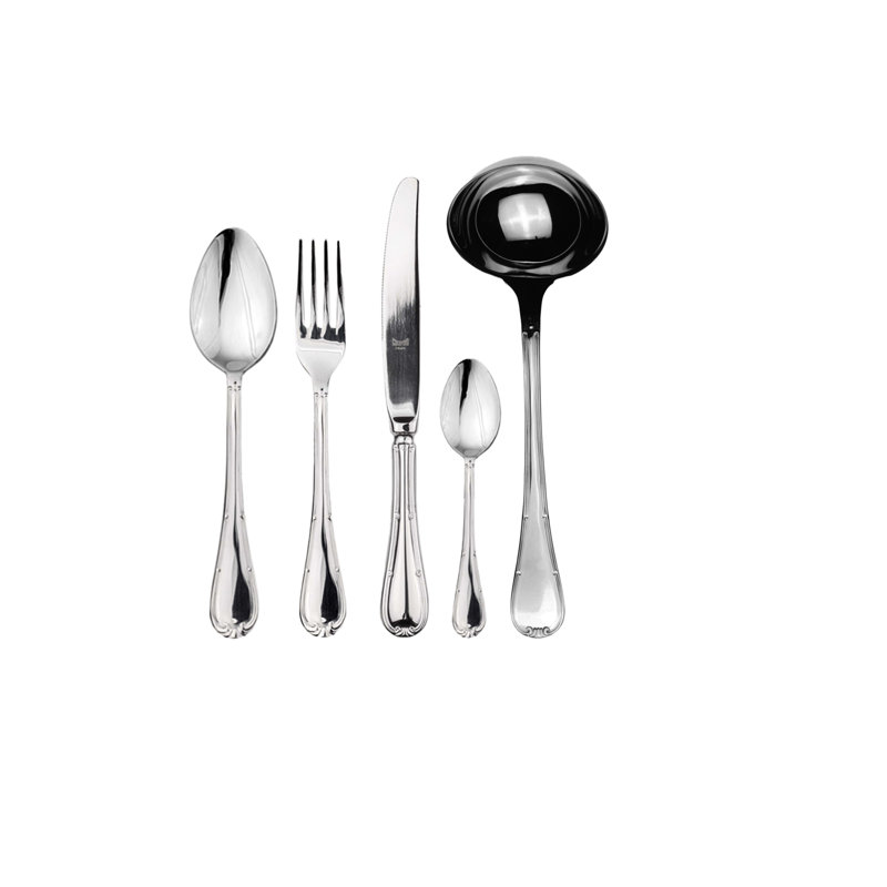 Raffaello Flatware Set with H/H Knives - 48 Pieces - Stainless Steel