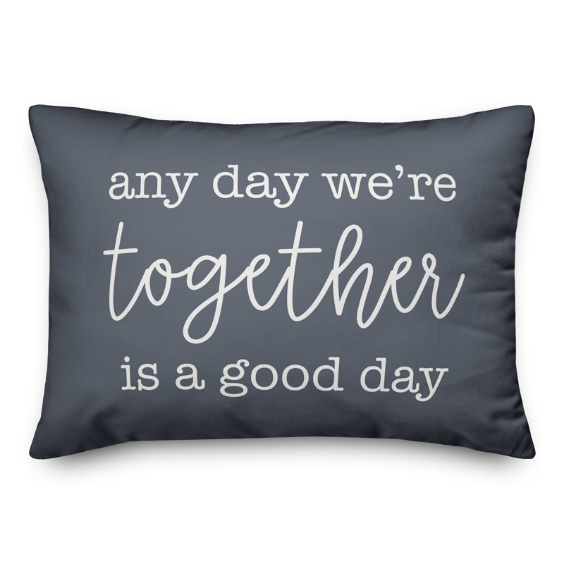 Coussin décoratif intérieur / extérieur en polyester , Ardoise, H 18 po x l 25 po