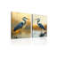 Blue Heron Wall Art 2 Pcs Coastal Birds Picture Canvas Print Abstract Animal Artwork for Living Room Bedroom Home Wall Decor-1985095591