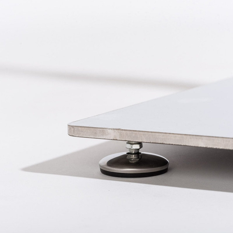55 Steel Plastic In Ground Umbrella Base, Stainless Steel