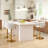 20.5" W Adjustable Height Swivel Velvet Bar Stool with Metal Base-2054833461