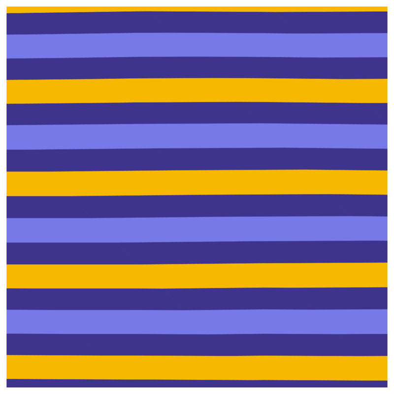 Tapisserie murale rayures bleues et orange, 68in H x80in W with 4 Grommets