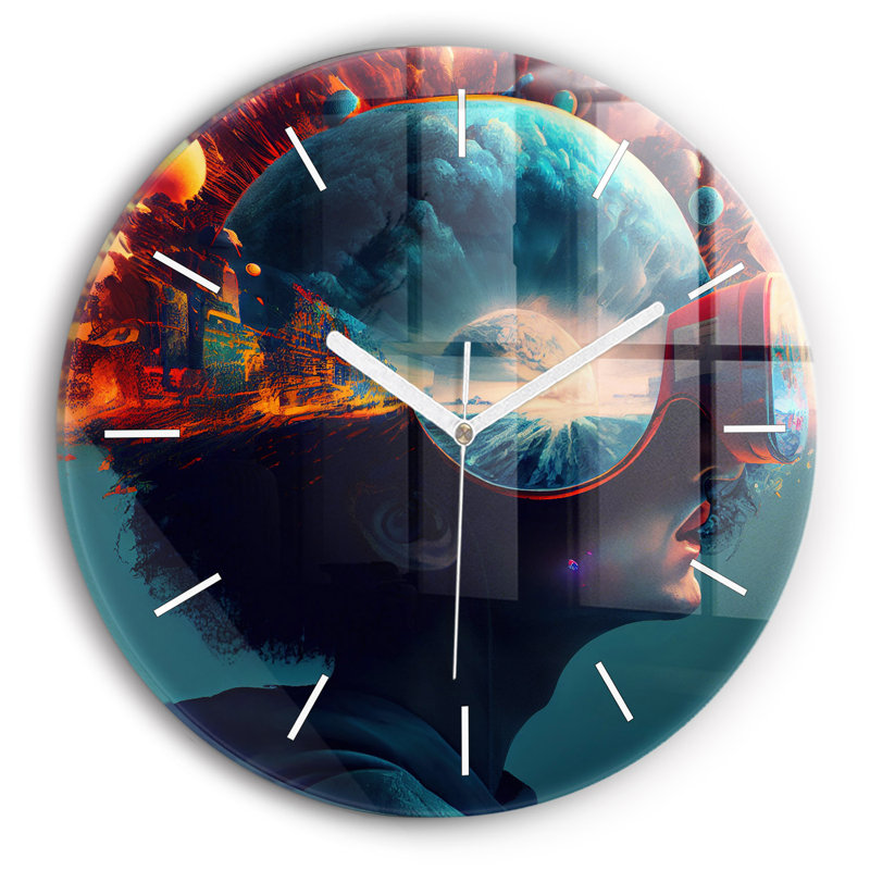 Glass Wall Clock