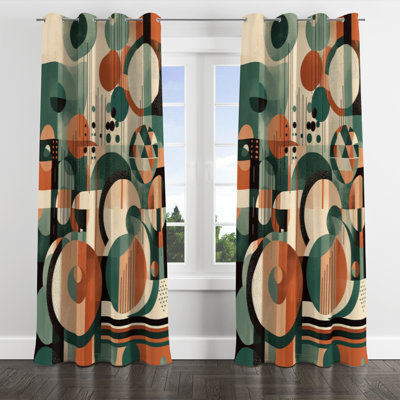 Debord - Modern Blackout Grommet Curtain - 1 panel