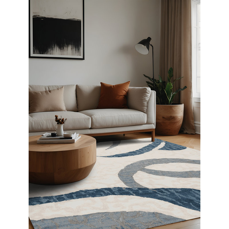Tapis gris lavable à la machine, Carré 4 pi
