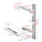 Adjustable Computer Monitor Screen Wall Mount with Keyboard Holder