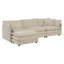 Canapé modulaire surdimensionné en L avec repose-pieds réversible Free Combination Comfy Upholstery-740536565