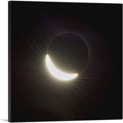 " Total Solar Eclipse Moon Blocking Out Sun "