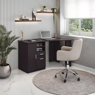 Bureau avec rangement classique Techni Mobile