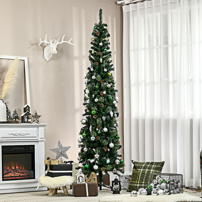 Arbre de Noël artificiel au crayon, 7'5"