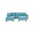 Tissu bleu sélectionné
