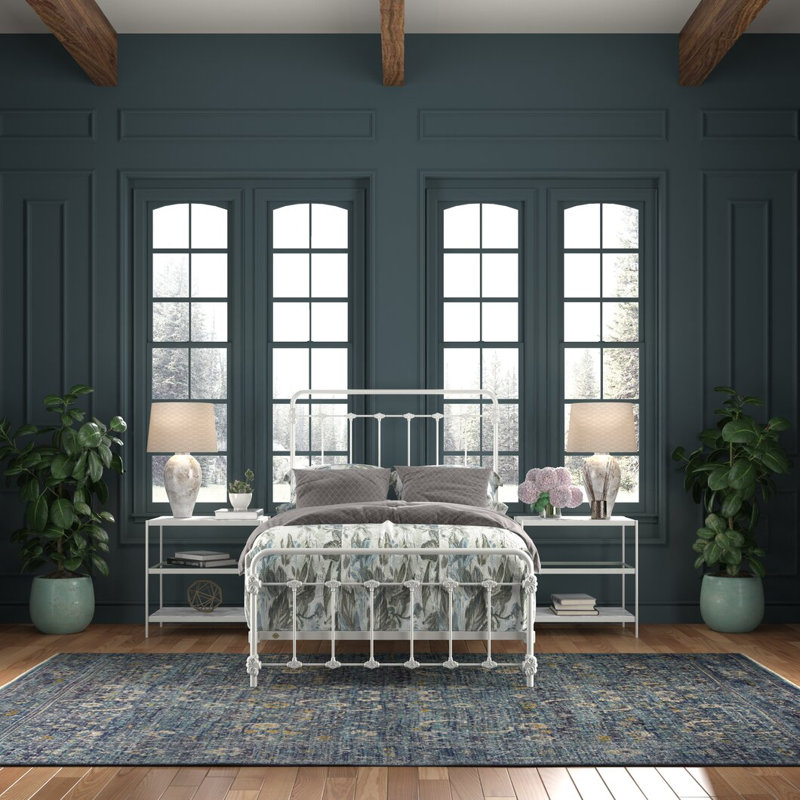 Lit en fer Picket Fence, Double