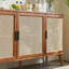 Armoire de rangement en rotin rétro-1932800535