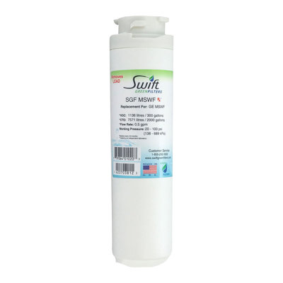 SGF-MSWF Rx Compatible Pharmaceuticals Refrigerator Water Filter for MSWF, 101820A , EFF-6022A.