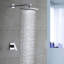 Pomme de douche à pluie murale à DEL changeant de couleur pour une détente ultime-48171182